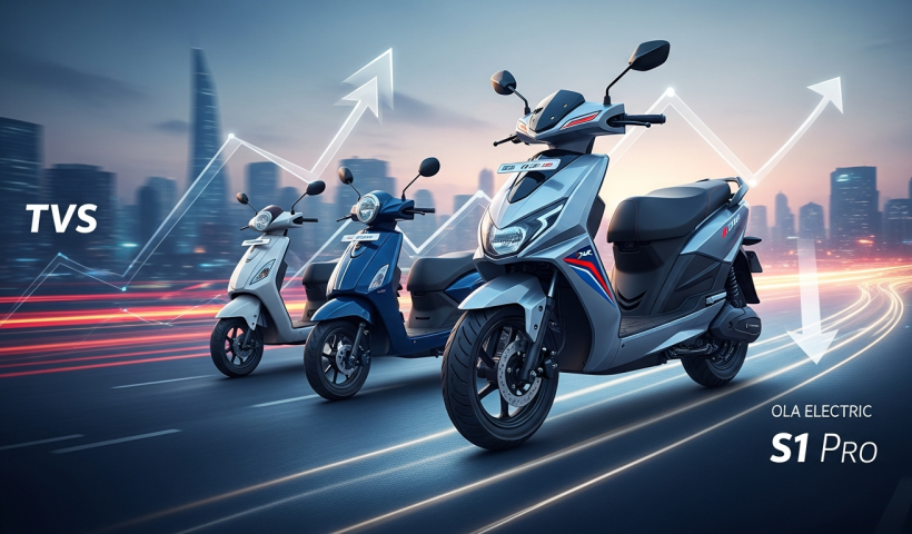 TVS Motor Reclaims E2W Lead in November, Ola Drops to Fifth
