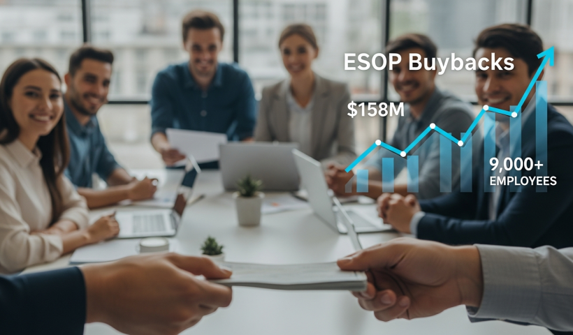 ESOP Buybacks Surge: 9,000+ Startup Employees Made Over $158M in 2025