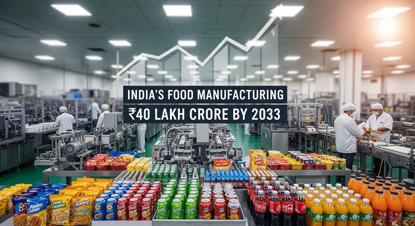 India's Food Manufacturing to Surge, Reaching ₹40 Lakh Crore by 2033, Says RS Sodhi
