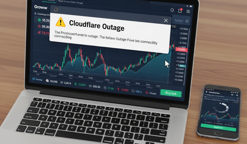Cloudflare Outage Causes Trading Disruptions on Groww, Zerodha, and Angel One