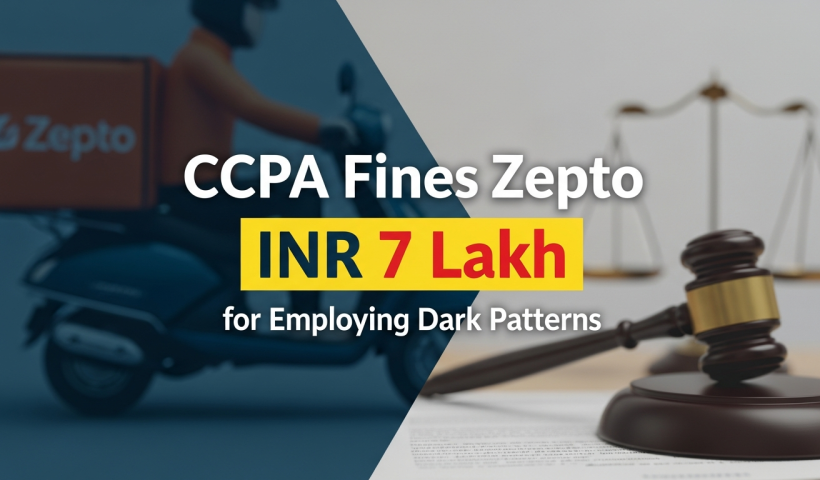 CCPA Fines Zepto INR 7 Lakh for Employing Dark Patterns