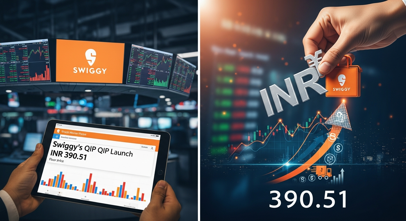 Swiggy Launches QIP, Sets Floor Price at INR 390.51 Per Share