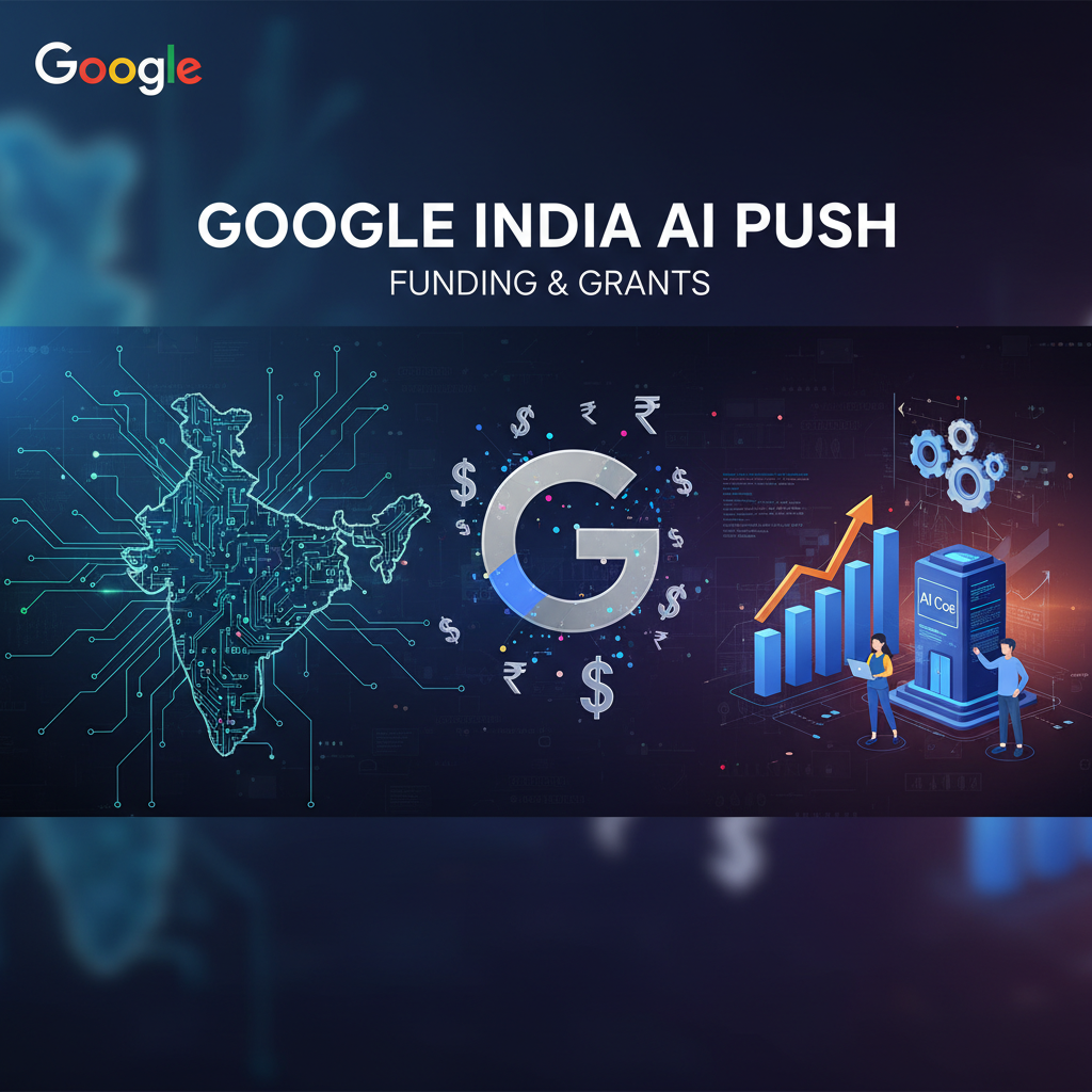An image representing Google's $8M India AI Push for funding and grants.