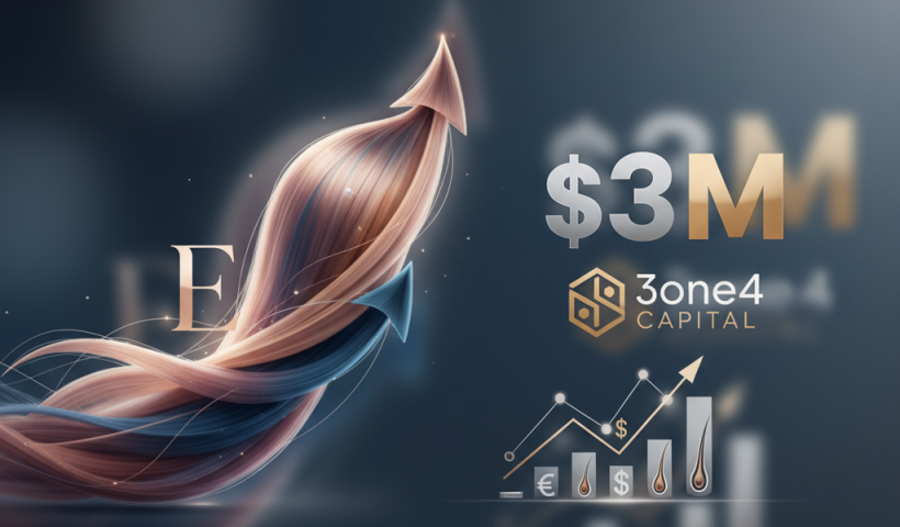 A professional, dark-toned image depicting growth, finance, and hair care.